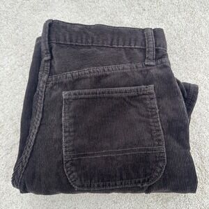 GAP Kids Corduroy Baggy Carpenter Pants Brown Size 14 Boys Casual Button Zip